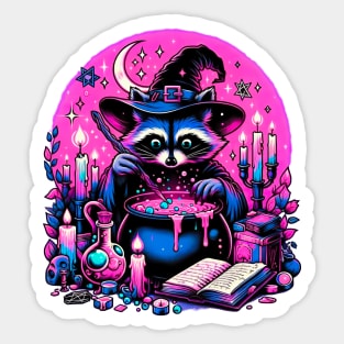 Witchy Raccoon Brewmaster Sticker